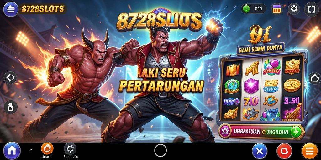 Tampilan gameplay seru 8728SLOTS yang menghadirkan aksi mendebarkan.