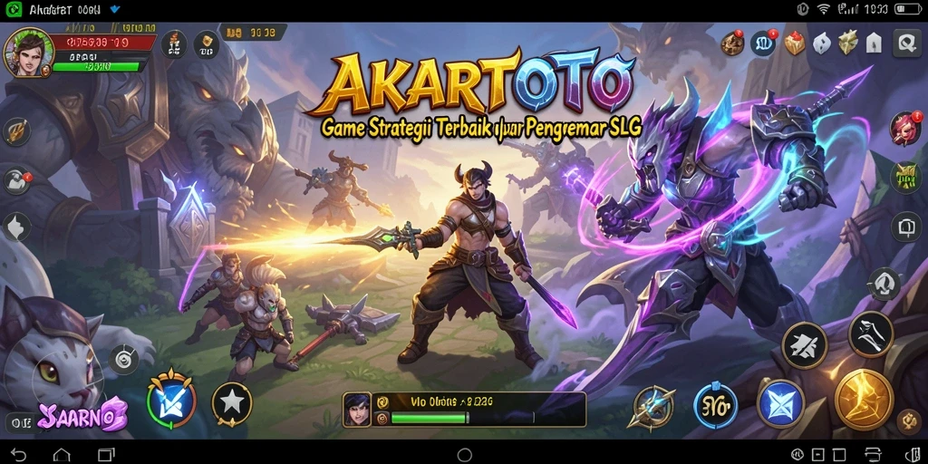 Tampilan gameplay AKARTOTO yang penuh strategi dan aksi.