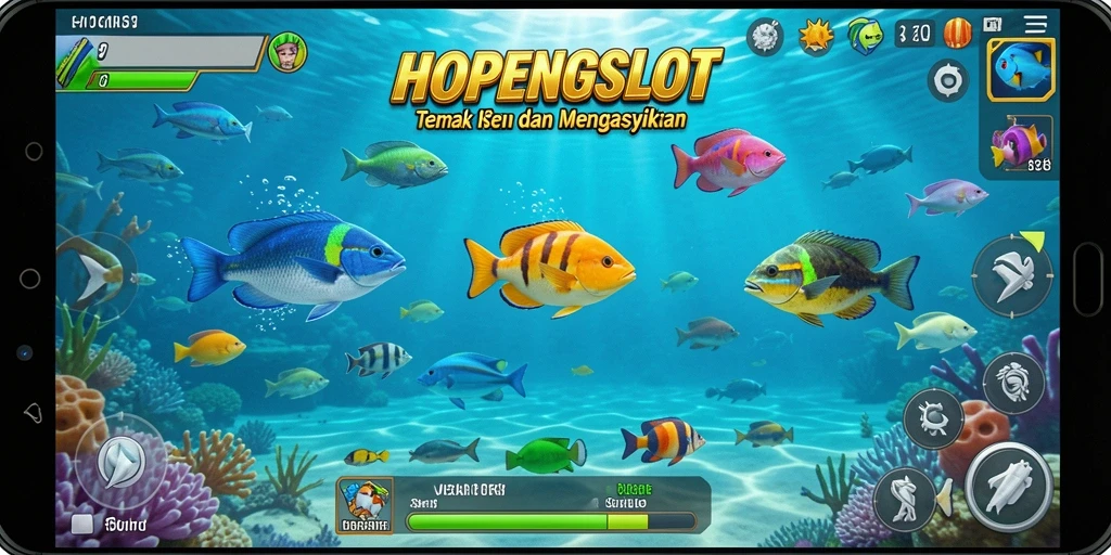 Tampilan menarik dari gameplay HOPENGSLOT yang penuh warna.