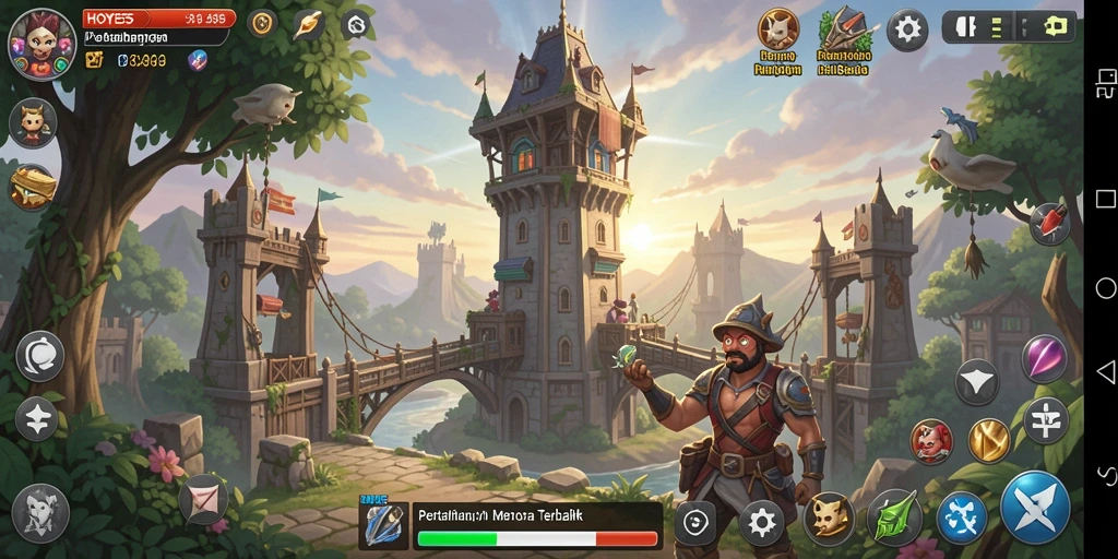 Gameplay seru dan menantang dari HOYE55 Tower Defense.