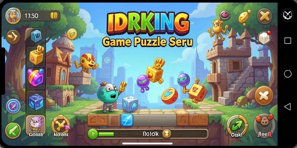 Tampilan gameplay seru dan menantang di IDRKING.