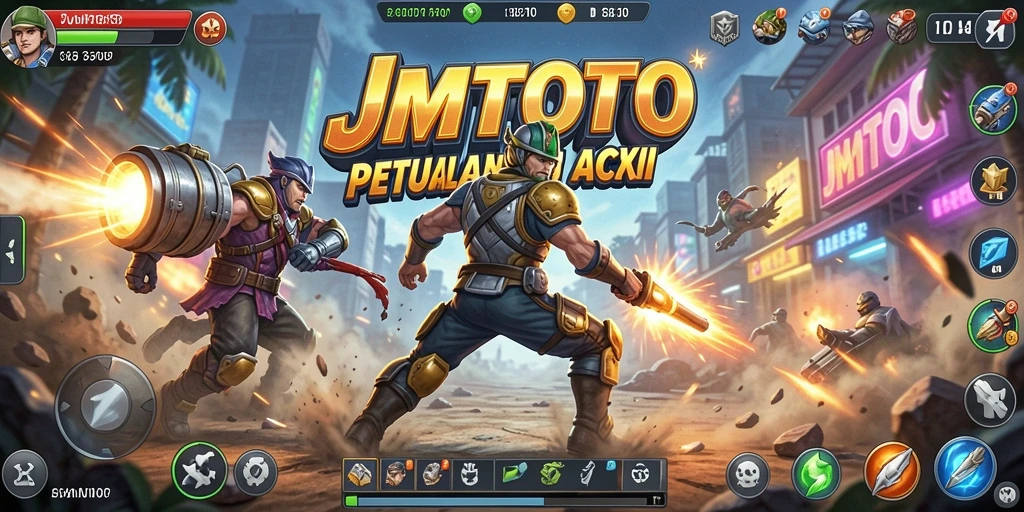 Tampilan gameplay JMTOTO yang mendebarkan dengan aksi cepat.