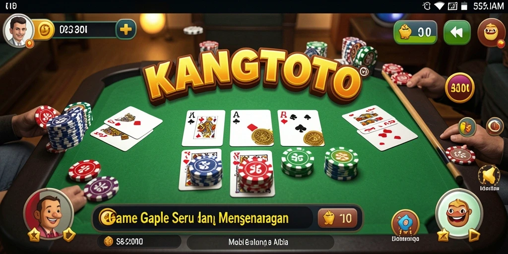Tampilan menarik gameplay Gaple di KANGTOTO.