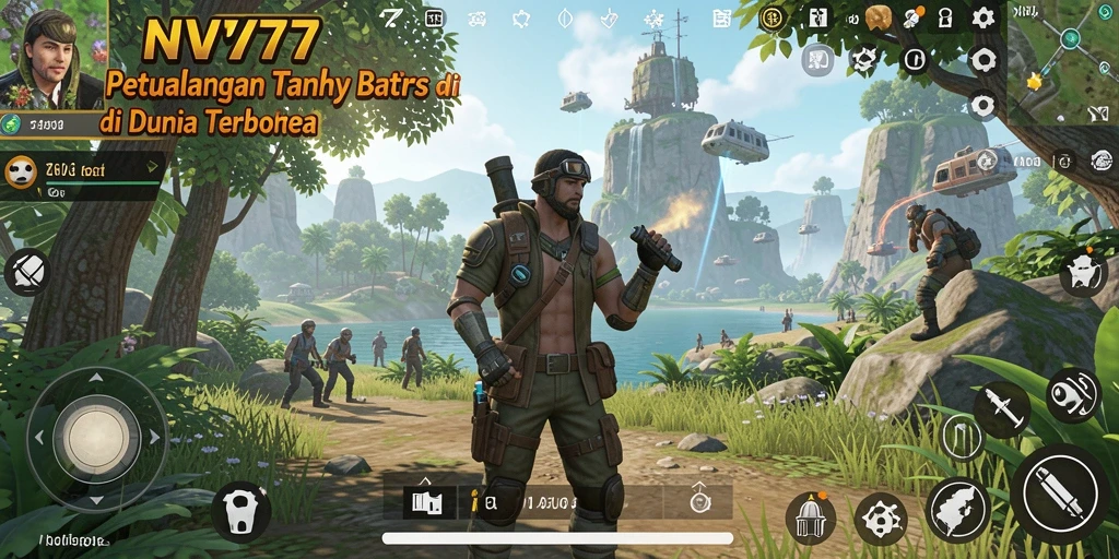 Tampilan gameplay <strong>NV77</strong> yang menakjubkan dalam dunia terbuka.