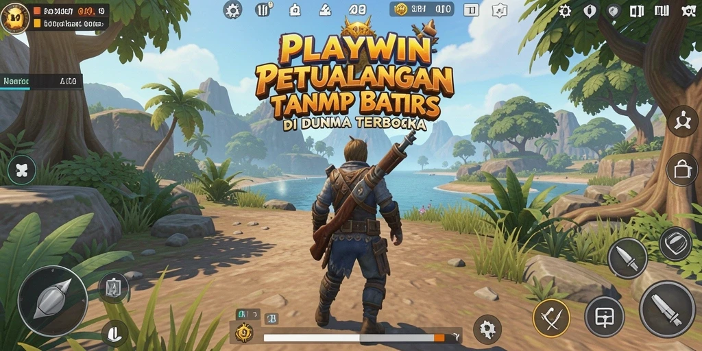 Screenshot gameplay OPEN WORLD dari PLAYWIN yang menampilkan petualangan seru.