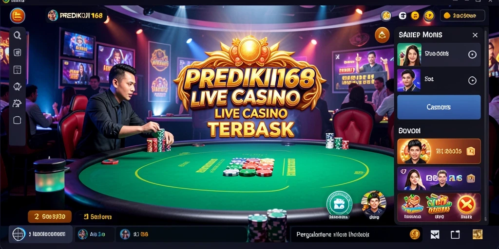 Tampilan gameplay interaktif dari aplikasi Live Casino PREDIKSI168.