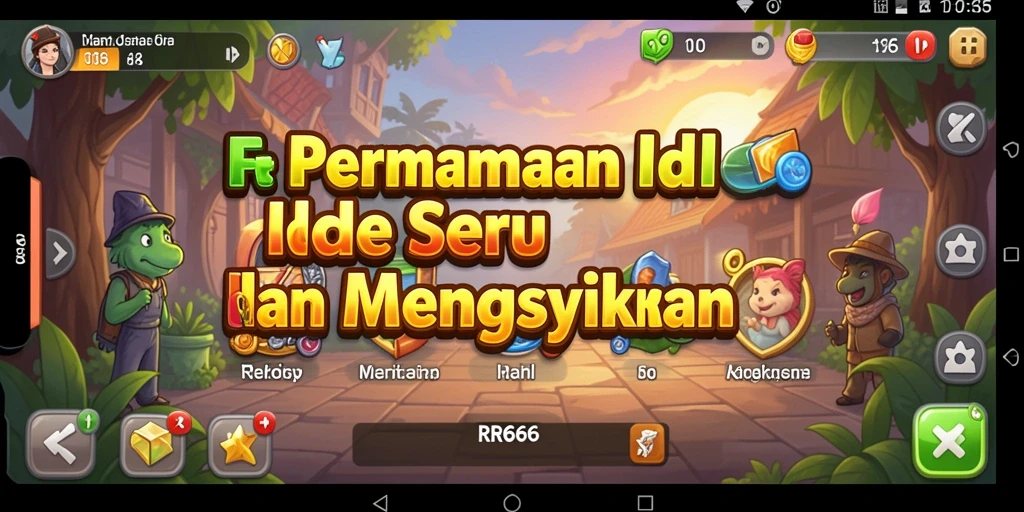 Tampilan gameplay Idle yang menarik di RR666.