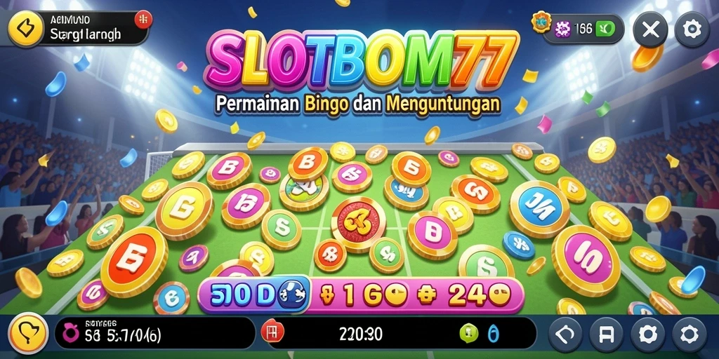 Tampilan menarik dari gameplay Bingo SLOTBOM77 yang menegangkan.