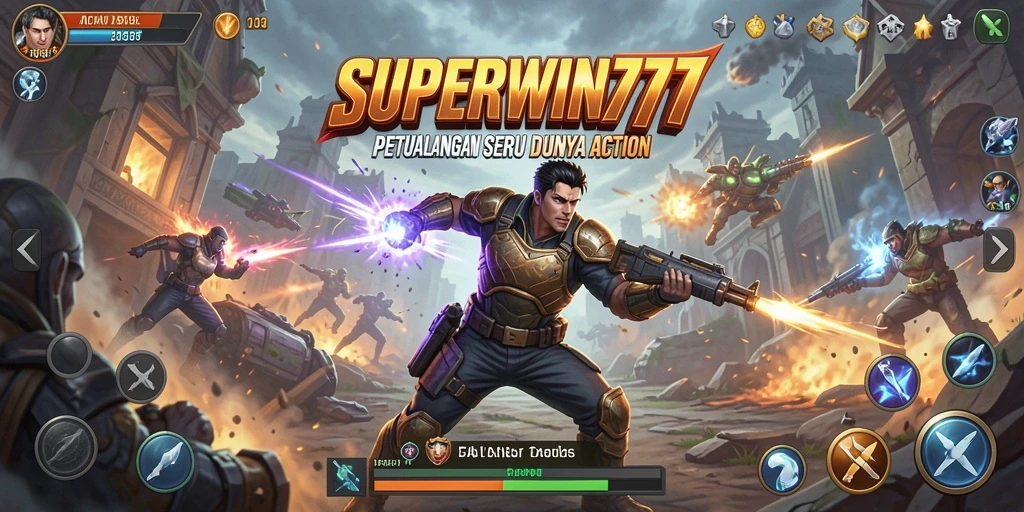 Screenshot gameplay <strong>SUPERWIN777</strong> dengan aksi seru dan grafis menawan.
