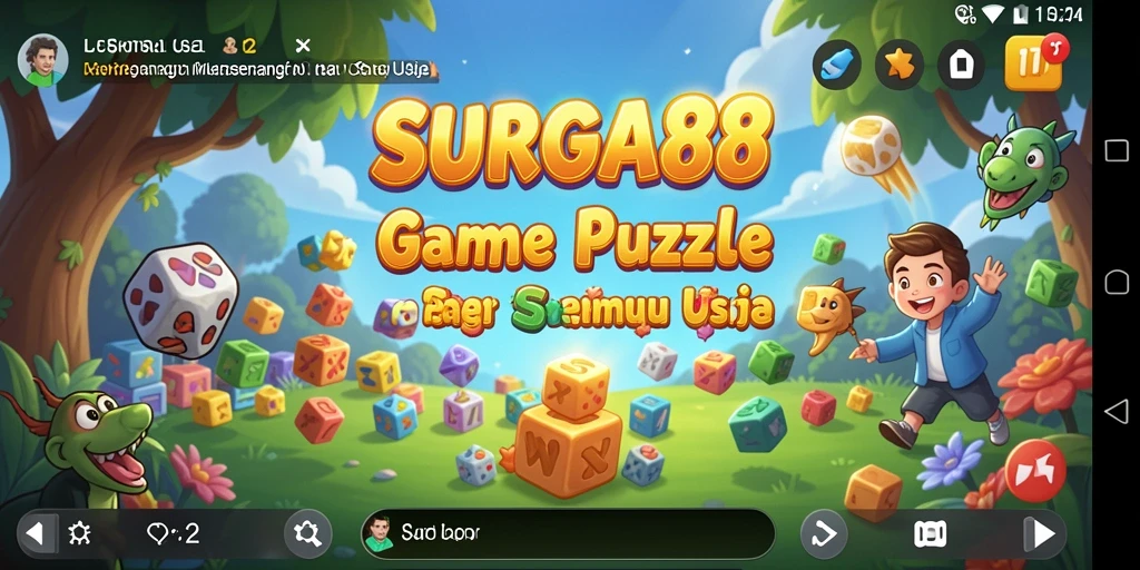 Tampilan gameplay SURGA88 dengan berbagai teka-teki menarik.