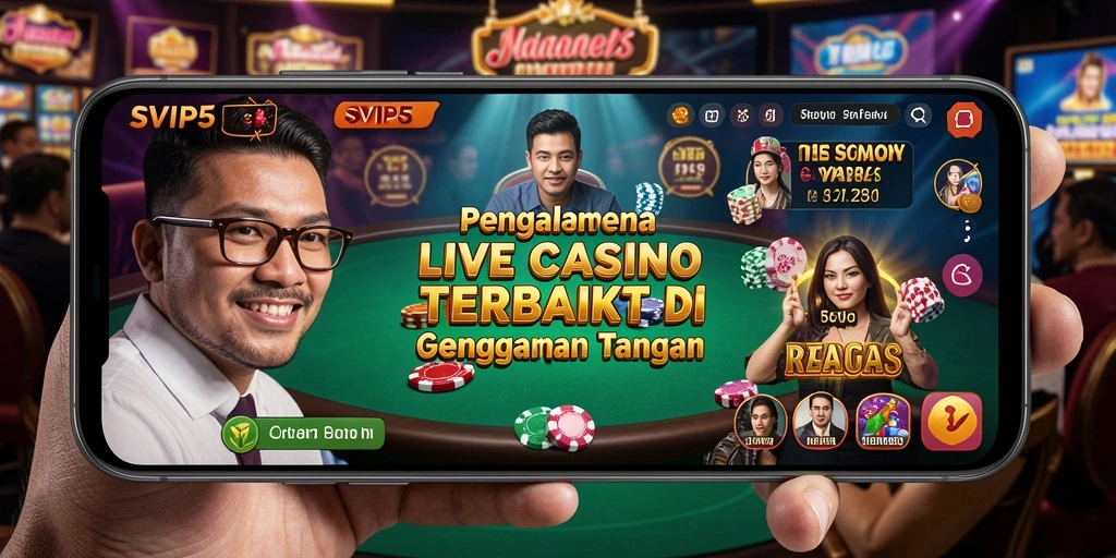 Tampilan gameplay Live Casino yang mendebarkan di SVIP5.