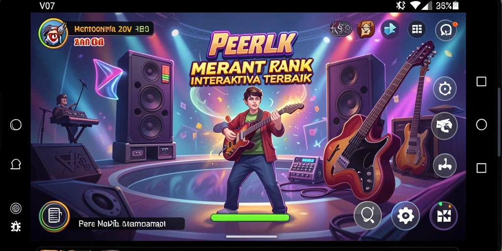Screenshot menampilkan gameplay interaktif aplikasi V07 yang seru.