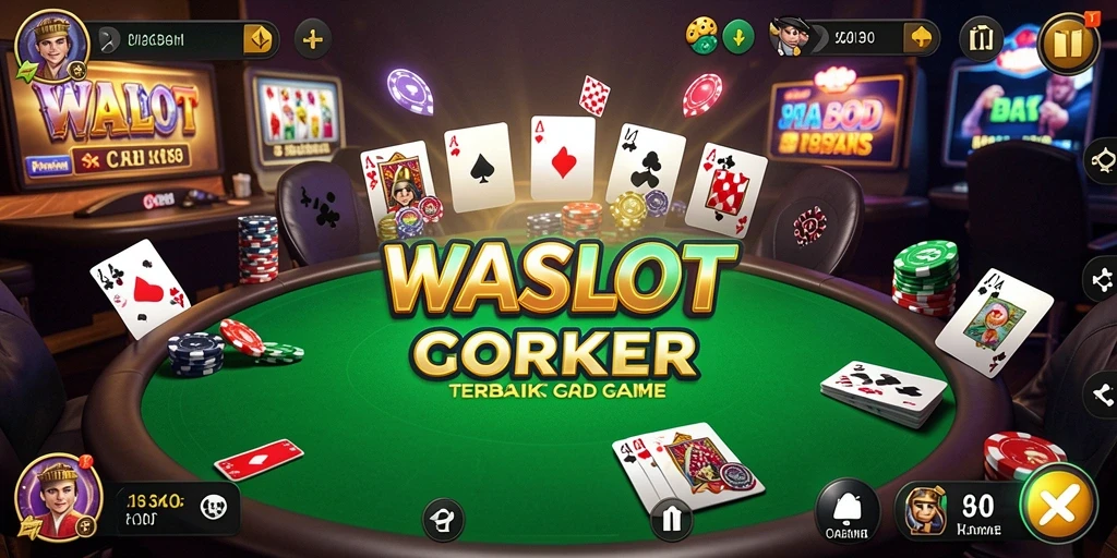 Screenshot gameplay WASLOT menampilkan momen seru saat bermain Poker.