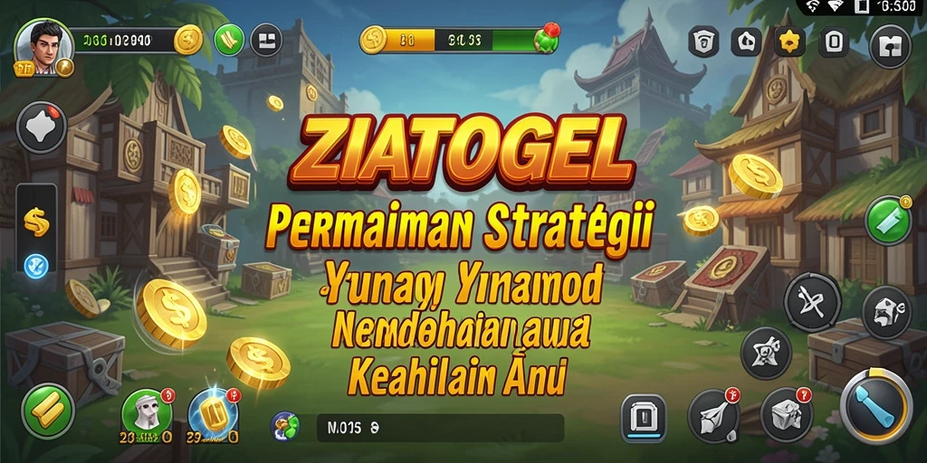 Tampilan gameplay ZIATOGEL yang seru dan menantang.